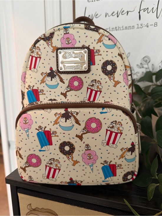 Disney Handbags - Disney Loungefly Chip & Dale Snacks Mini Backpack
